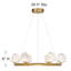 Lustre 8 lumières en laiton chaleureux Yorkton-2083126968-2082251818