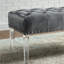 Banc rembourré en velours Macegan-624968139