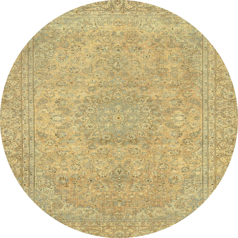 Abstract Indoor Rug, Round 7'