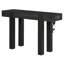 Minimalist Solid Wood Console Table with Hidden Storage Drawer and Integrated Charging Station-1352915432