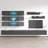 Nason 126" Modern Floating Wall Mounted Entertainment Center with 16-Color LED Lighting, High Gloss Finish-794130578