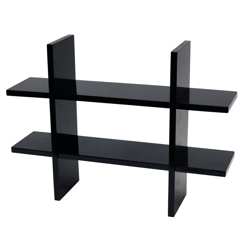 2 Piece Floating Shelf, Black