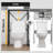 Over The Toilet Storage Cabinet With Sliding Barn Door, Bathroom Shelves Over Toilet Storage Featuring Adjustable Shelves And Side Storage Rack For Compact Bathrooms Use White