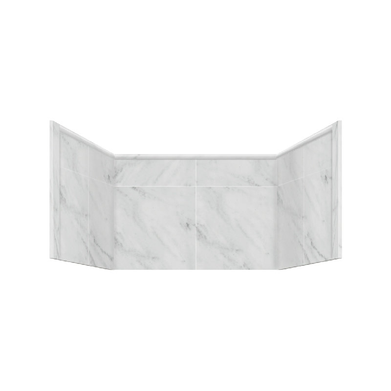 36'' W 36'' D Shower Base, White Carrara