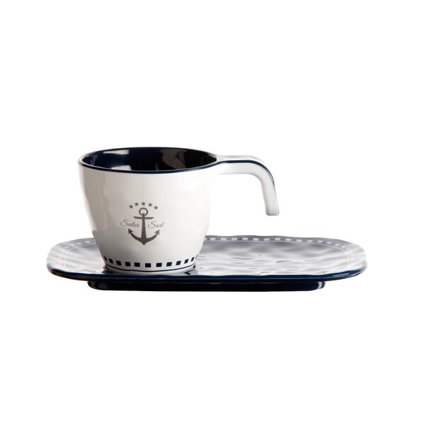 Midnight Espresso Cups & Saucers Black 2.5oz / 80ml