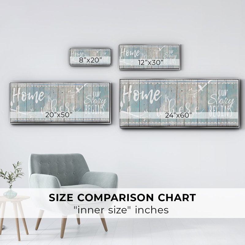 Home Story- Framed Canvas