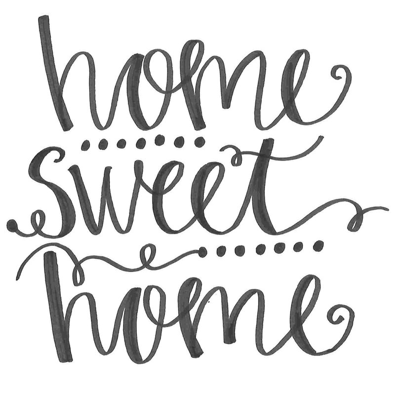 " Home Sweet Home ", 12" H x 12" W  