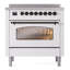 Cuisinière à induction 36 pouces avec 6 éléments à induction ILVE Nostalgie II Series (porte en verre)-1304245368