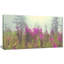 Reproduction de photo sur toile tendue, "mauves de fleurs dans un champ à brouillard"-25564989