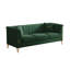 Canapé Chesterfield 3 places moderne en velours de 210 cm (82,67 pouces) pour salon, avec 2 coussins-1861183102