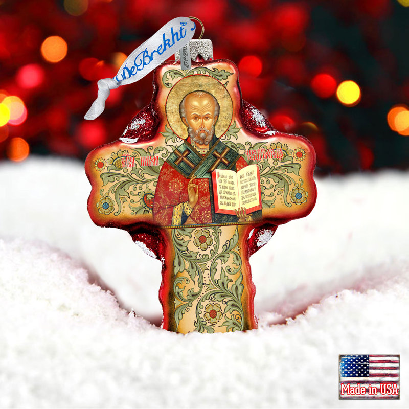 4.5'' Glass Holiday Shaped Ornament
