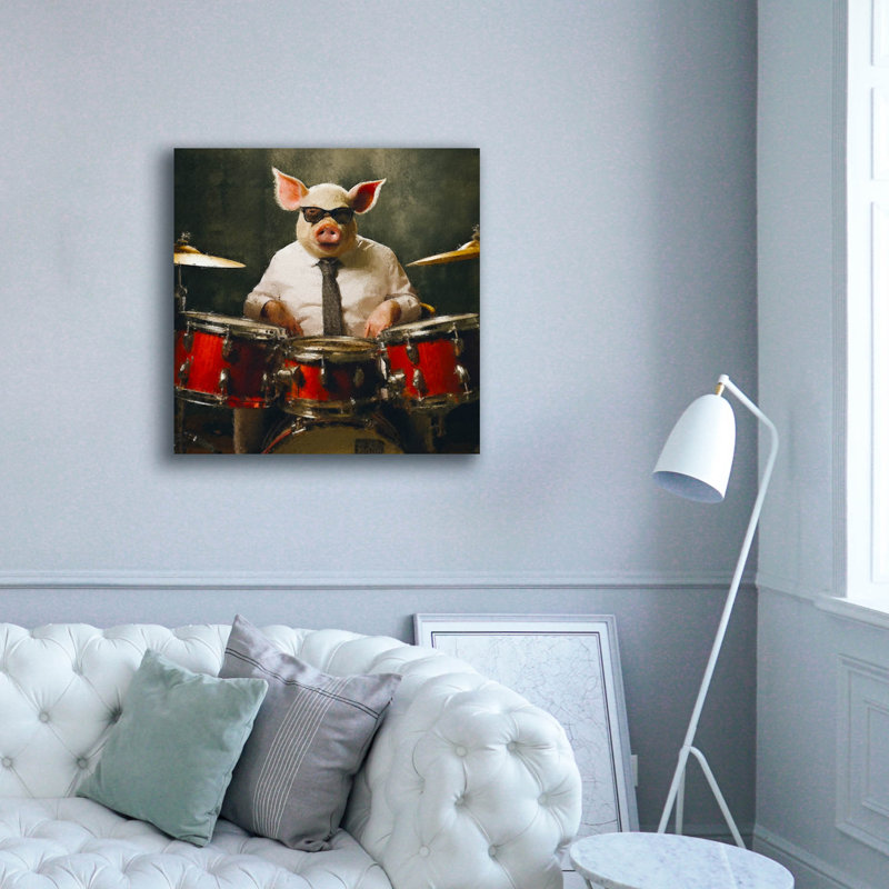 «Stix» par Sean Parnell, art mural sur toile, H 37 po x l 37 po x P 1,5 po
