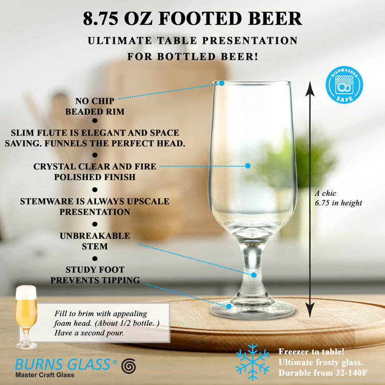 Dishwashersafe craft beer glasses