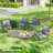 Outdoor Chair Cushions Set of 4, Patio Chair Cushions, Grey-97699745