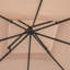 Auvent de remplacement en plastique beige Outsunny