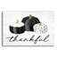  «Thankful», art mural en verre acrylique avec lettres et lignes, 24 po x 16 po-1283708972