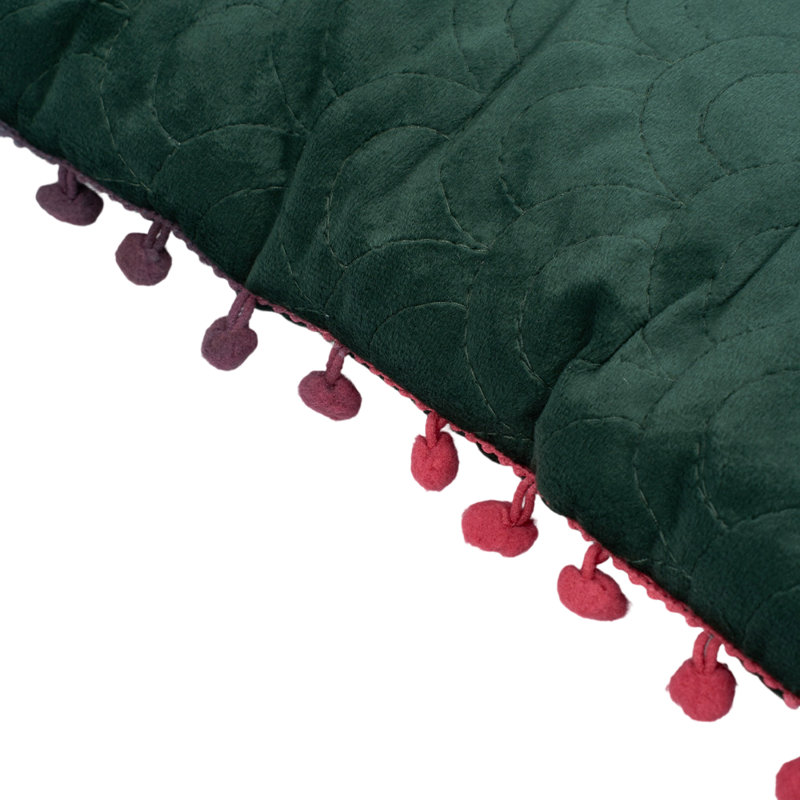 40 x 40cm Thick Padded Chair Cushion, Dark Green