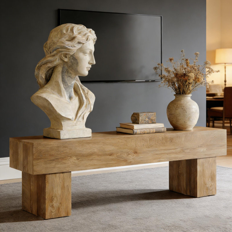 Console, bois d'ingénierie, 1 pièce