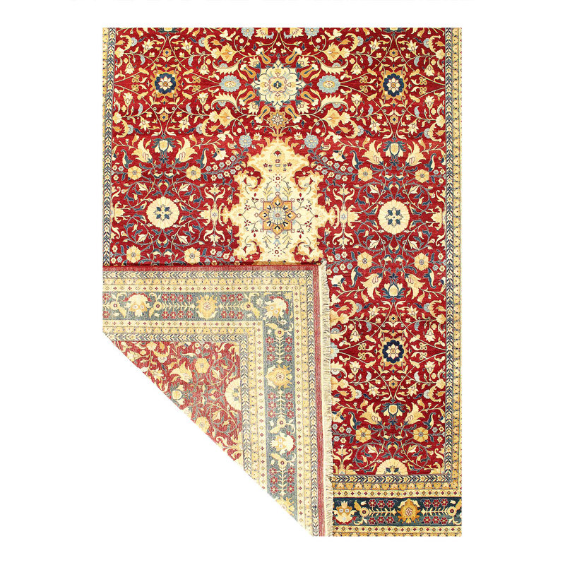 Fine Hand knotted Persian Tabriz Design 10' X 13'9''