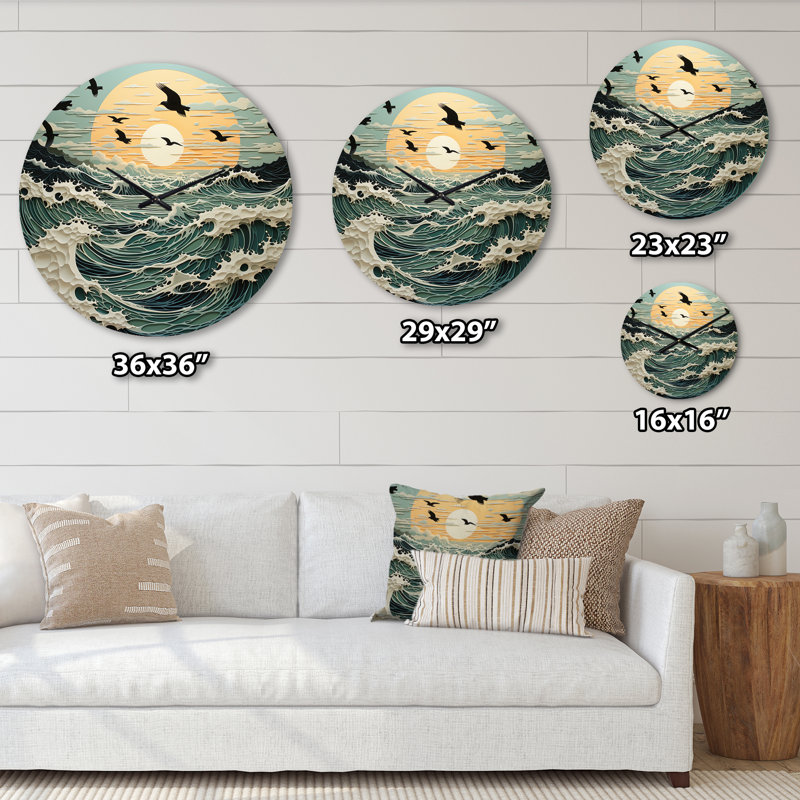 Ciska - Horloge murale animaux, Grand