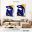 Silhouette de femme abstraite sur toile-1213550792