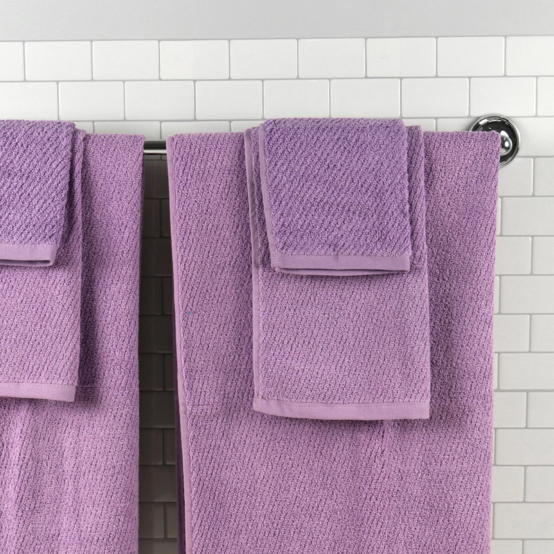 Ensemble de serviettes 6 pièces, Mauve