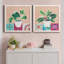 «Growing Happy I», ensemble de 2 peintures sur toile encadrées-1361399093-1361399094