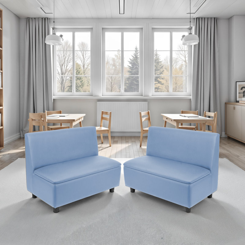 Kid Comfort Collective Modular Sofas, 2-Pack - Powder Blue, Powder Blue