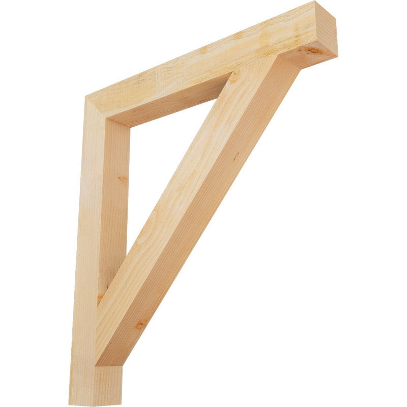Support de bloc traditionnel, H 36 po x l 4 po x P 32 po, Douglas (sciage brut)