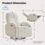 Fauteuil inclinable électrique berçant en tissu Delba-1970766916-2064989240