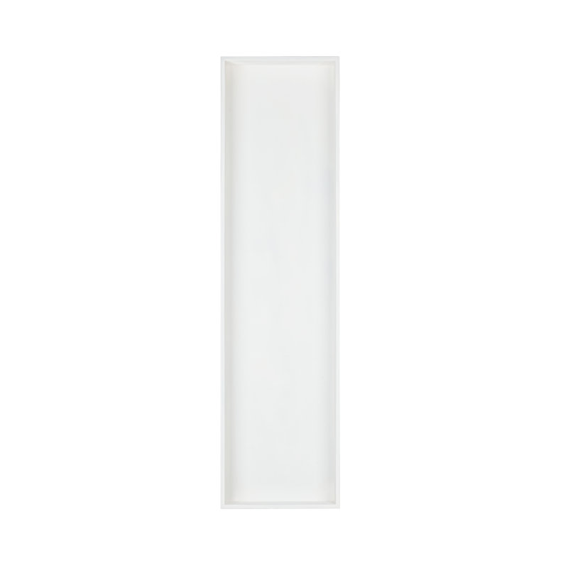 Niche de douche robuste en acier inoxydable de calibre 18 (48 po x 13 po) en blanc crème élégant