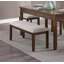 Banc de chenille foncé 1pc
