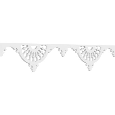 8"H x 5/8"P x 48"L Wagon Wheel Architectural Grade PVC Running Trim