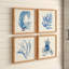 Hwan Coral - ensemble de 4 reproductions de cadres photo
