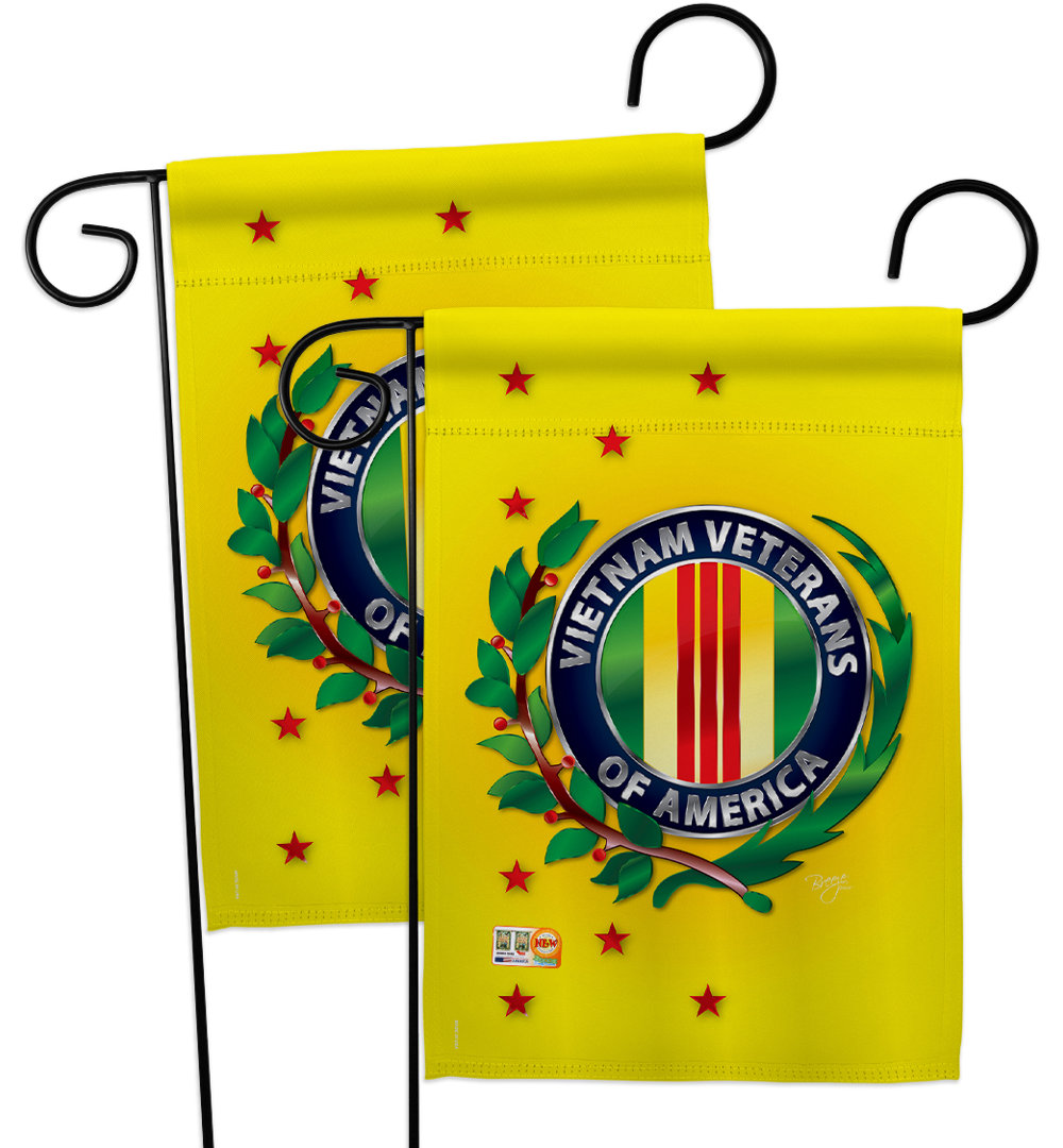 Double Sided 18.5'' H x 13'' W Polyester Independence Day Garden Flag Breeze Decor