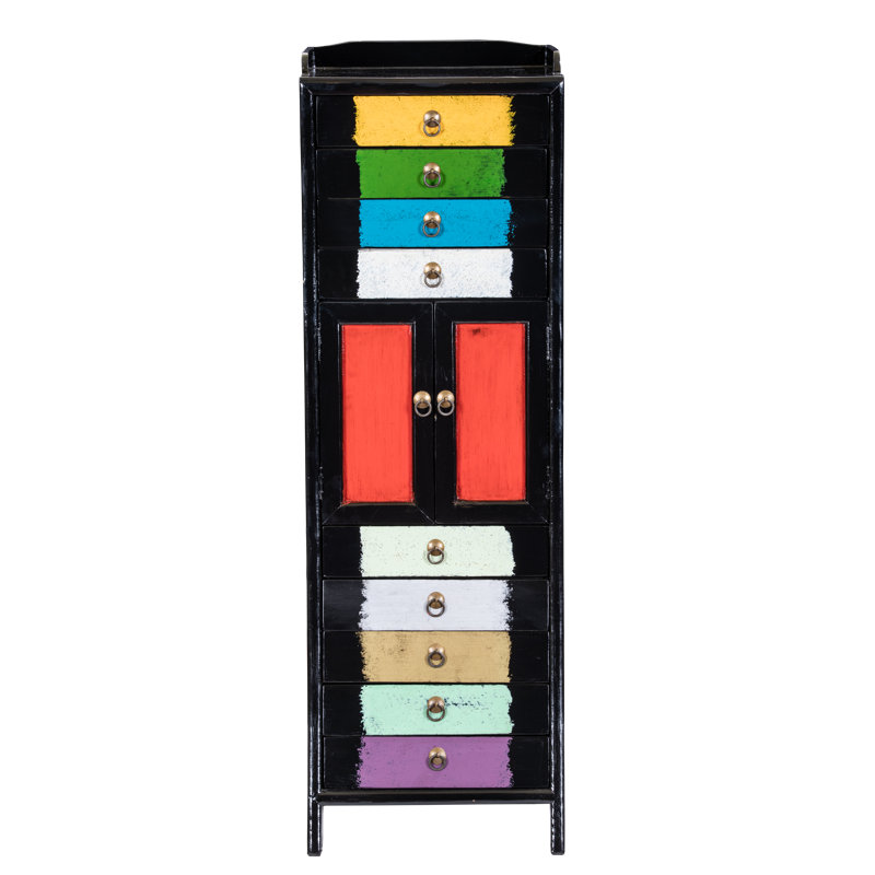 Mizell 52cm Wide 9 -Drawer Solid Wood File Cabinet