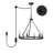 24-Inch 6-Light Outdoor Pendant Light Waterproof