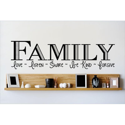 Text & Numbers Wall Decal
