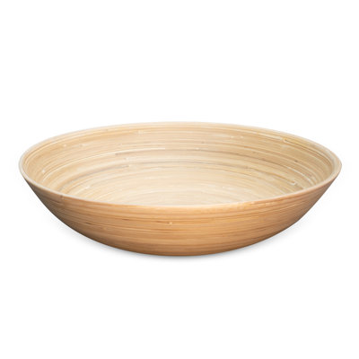 Lexa Bamboo Salad Bowl, 14 Inch, Bamboo