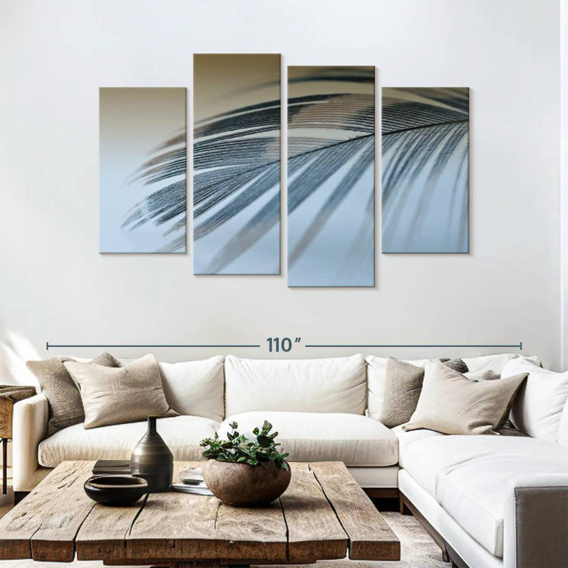 Kerner Single Feather, 54" H x 84" W