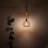 Plug-in Farmhouse Wall Sconce Bamboo Rattan Shade with Wooden Antler Arm(Bulb Not Included)