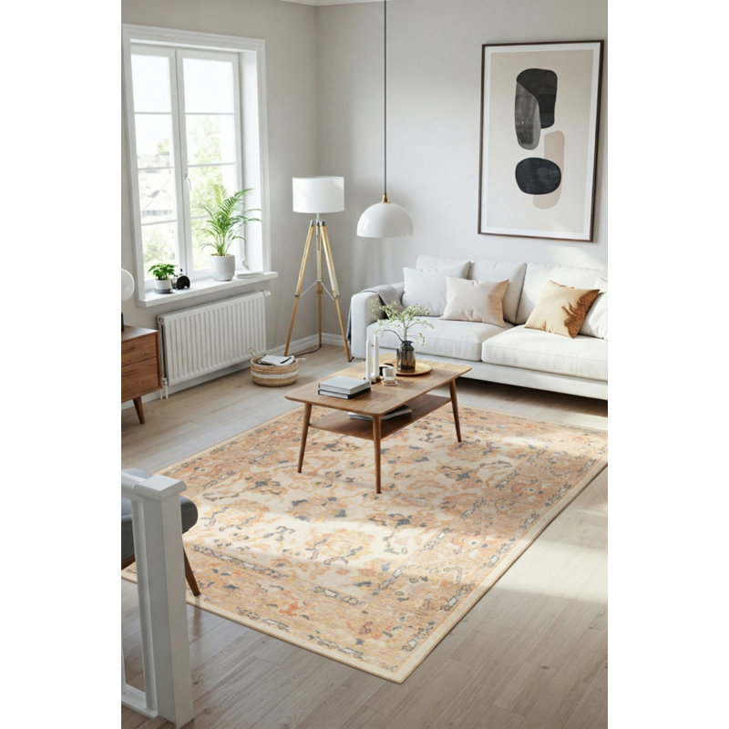 Tapis tissé à la main en chenille Lucien, Rectangle 3 pi 10 po x 5 pi 3 po