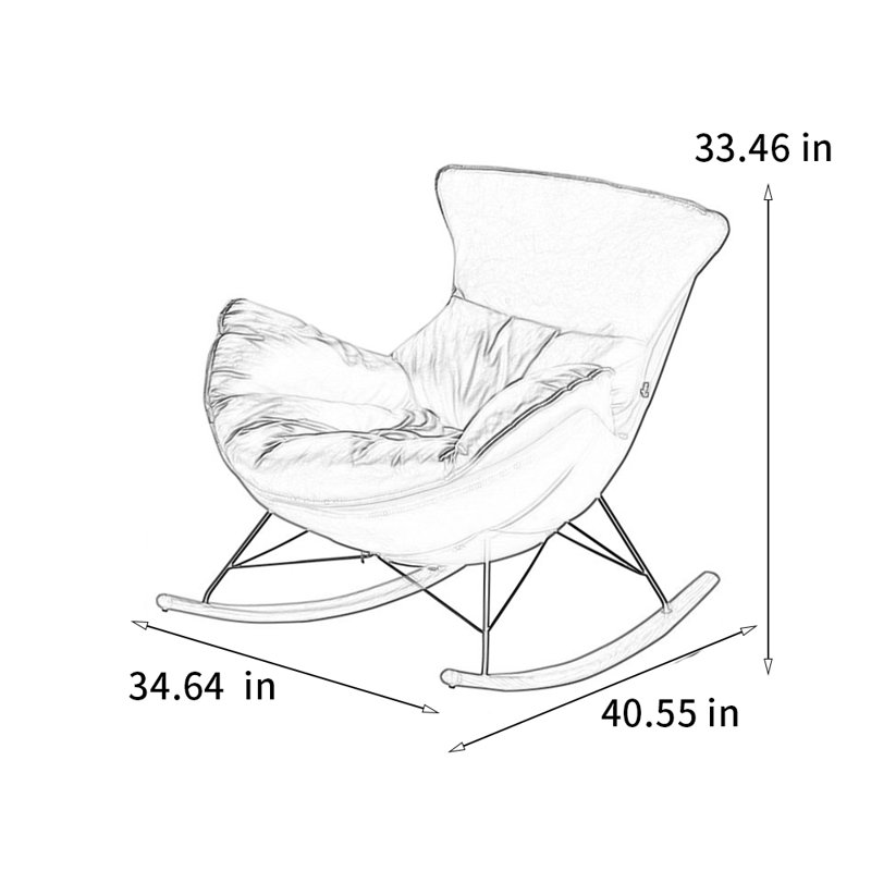 Chaise berçante ergonomique de haute qualité