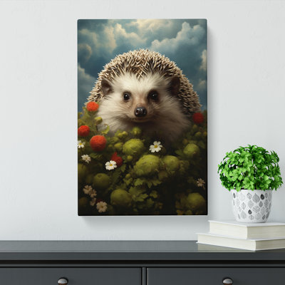 Hedgehog Surrealism - Print on Canvas