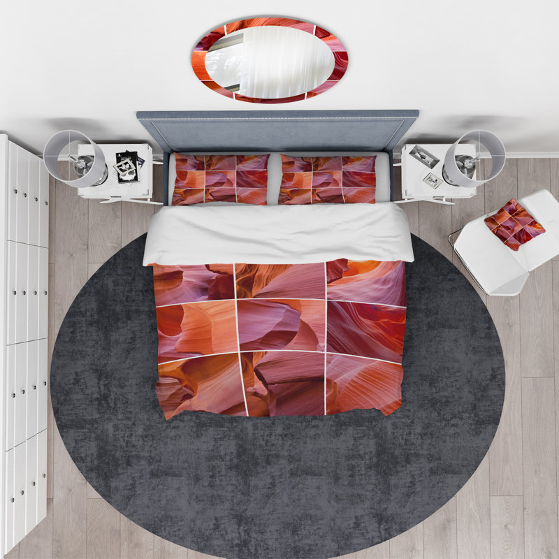 Ensemble de housse de couette traditionnelle, Housse de couette très grand + 2 taies décoratives