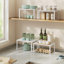 Ensemble de 2 organisateurs de tablettes extensibles, comptoir de cuisine et support à épices pour garde-manger et armoire-1336155204-1336155205