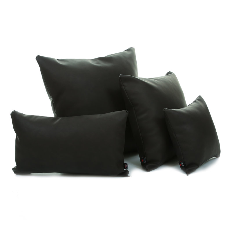 Chaidez Square Cushion, 43cm H x 43cm W x 18cm D, Dark Oak