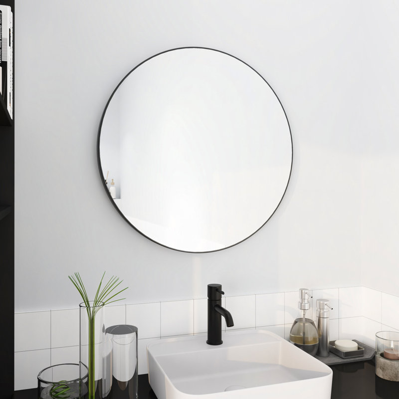 Grand miroir rond 24 po