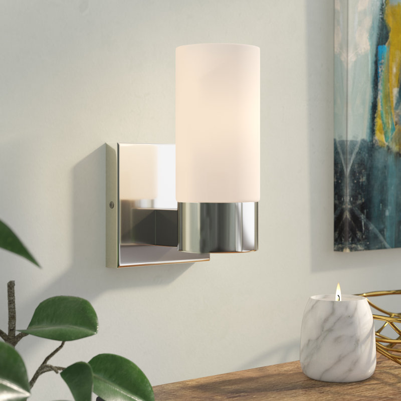 Anjo Steel Armed Sconce, Chrome