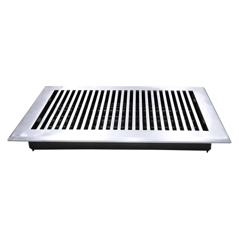 Couvercle de ventilation standard en fonte d'aluminium, Satin, H 8 po x l 14 po x P 16 po